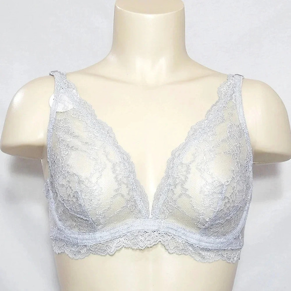 34C Le Mystere 4499 Perfect 10 Underwire Bralette Frost Gray NWT  New with Tags - Picture 1 of 9